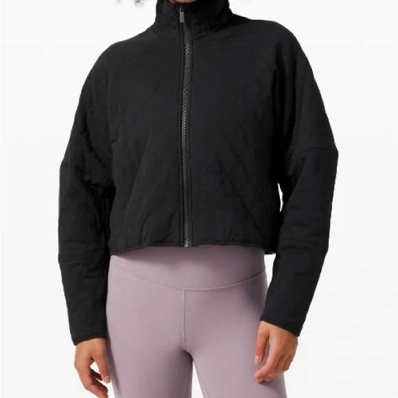 Lululemon Women's Black Quilted Calm Jacket - Picture 1 of 6